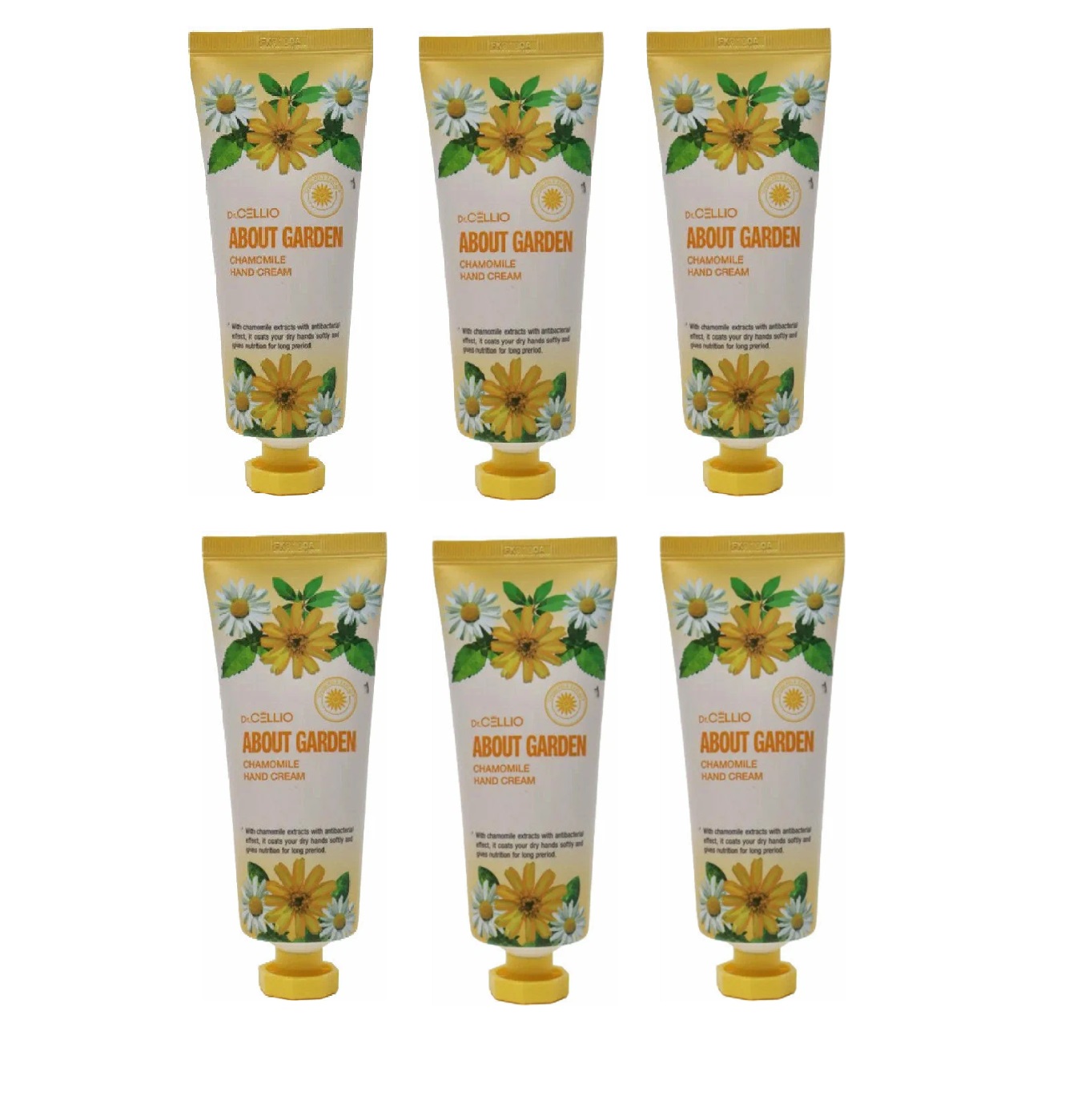 

Крем для рук DR.CELLIO About Garden Chamolive Hand Cream с ромашкой 100 мл, 6 шт, About Garden Chamolive Hand Cream