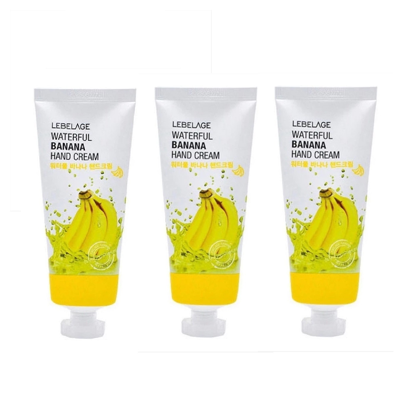 Крем для рук LEBELAGE Waterful Banana Hand Cream с экстрактом банана 100 мл, 3 шт