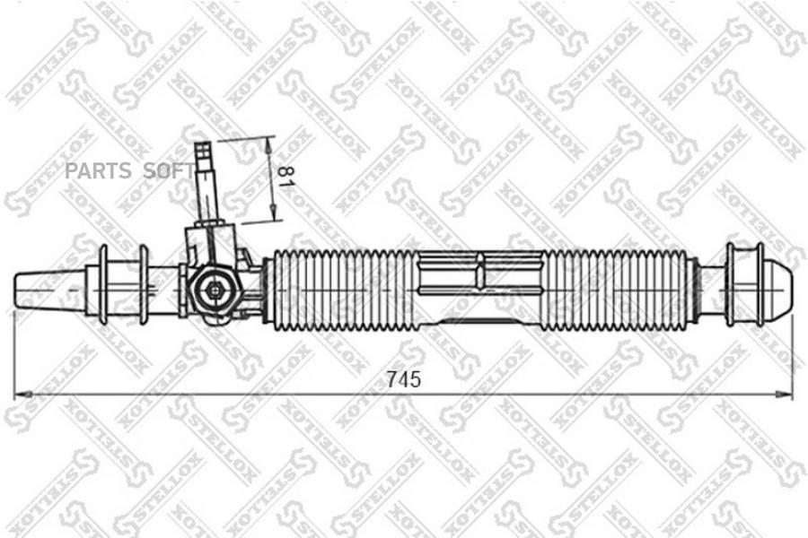 

00-35020-SX_рейка рулевая механическая! без рулевых тяг,900671\Opel Astra F all 91>/Vectra