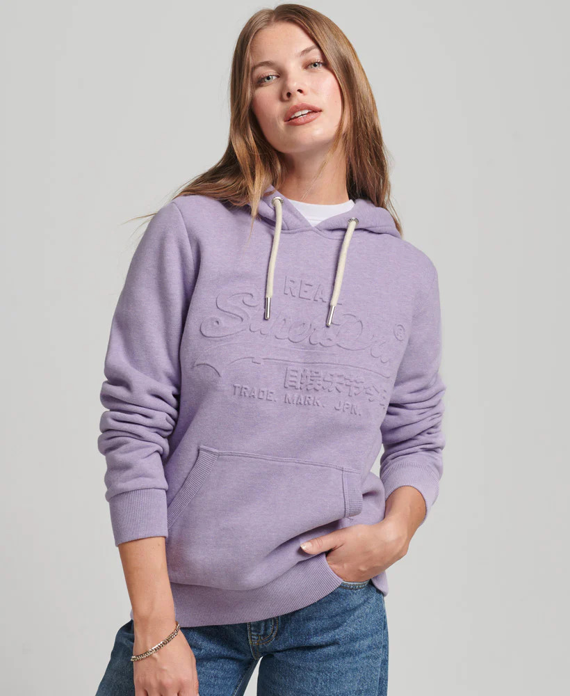 

Худи женское Superdry W2011221A фиолетовое 8 UK, Фиолетовый, W2011221A