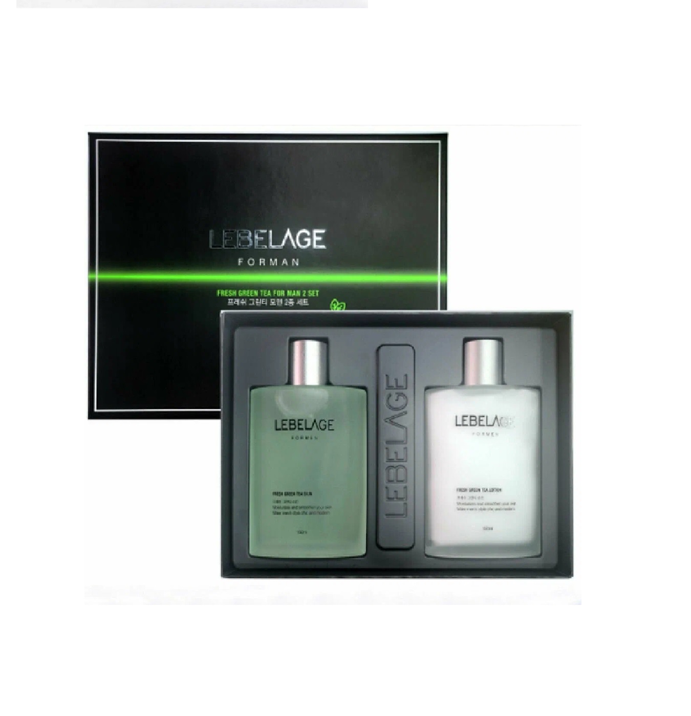 Набор средств для лица Lebelage Fresh Green Tea For Man Skincare 150 мл x 2, 1 уп