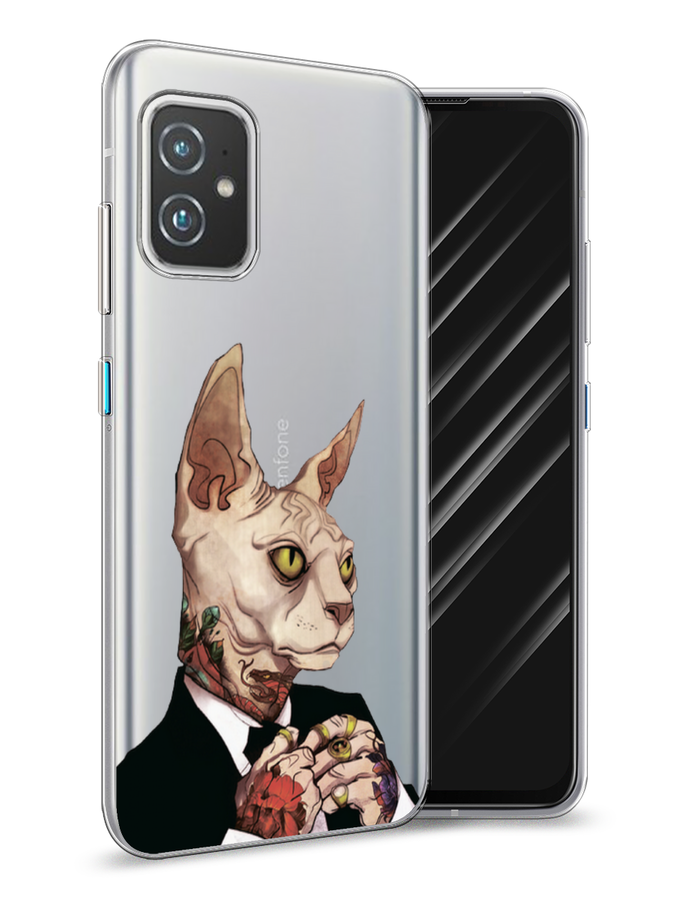 

Чехол Awog на Asus ZenFone 8 "Татуированный сфинкс", Бежевый;черный;красный, 44450-7