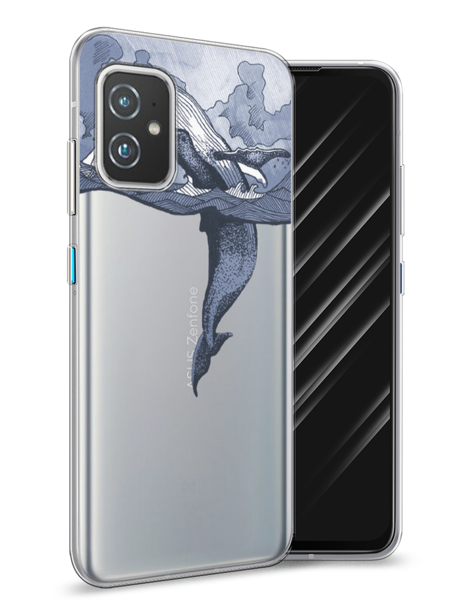 

Чехол Awog на Asus ZenFone 8 "Два измерения", Голубой;черный;прозрачный, 44450-7