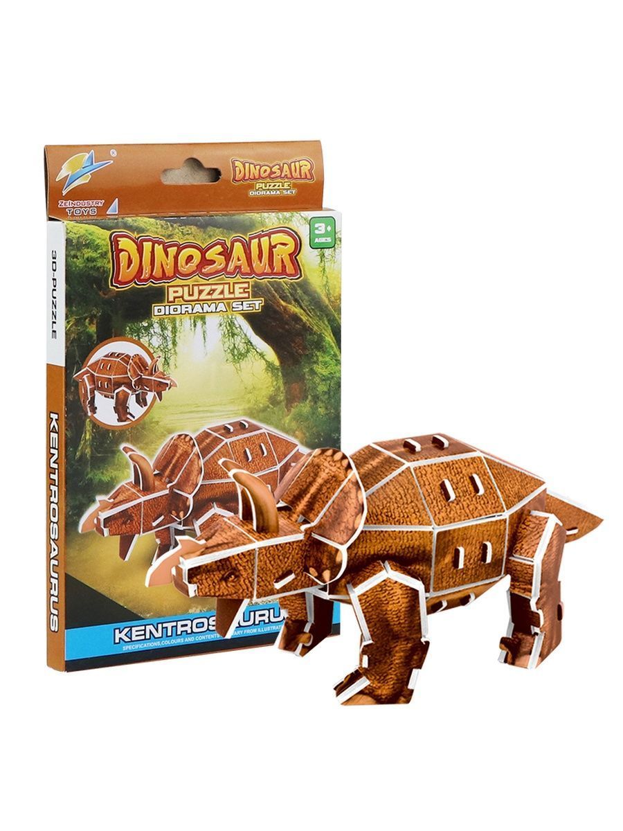 3D пазл Fun Toy развивающий для детей динозавры F&T017мульти-2