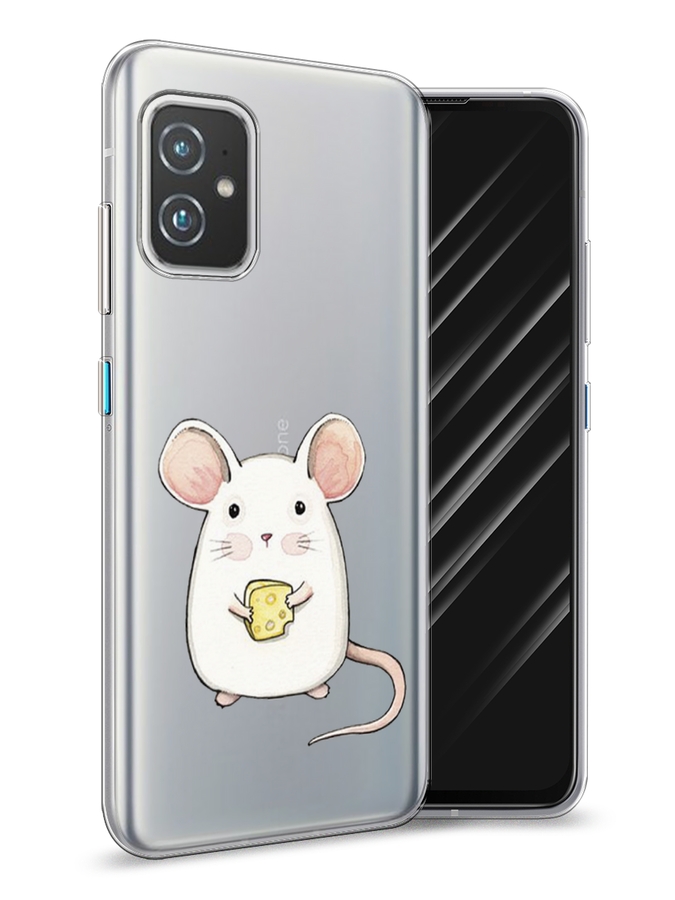

Чехол Awog на Asus ZenFone 8 "Мышка", Белый;розовый;прозрачный, 44450-1