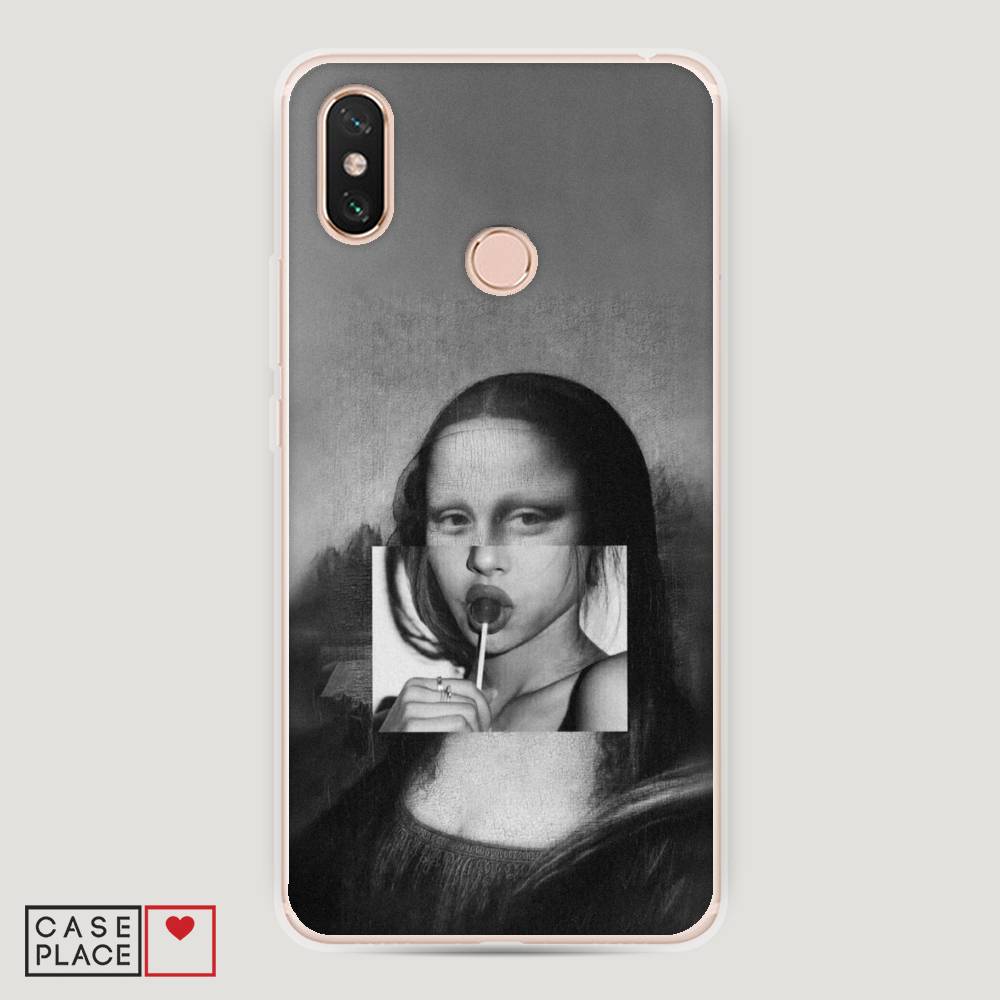 

Пластиковый чехол "Mona Lisa sucking lollipop" на Xiaomi Mi Max 3