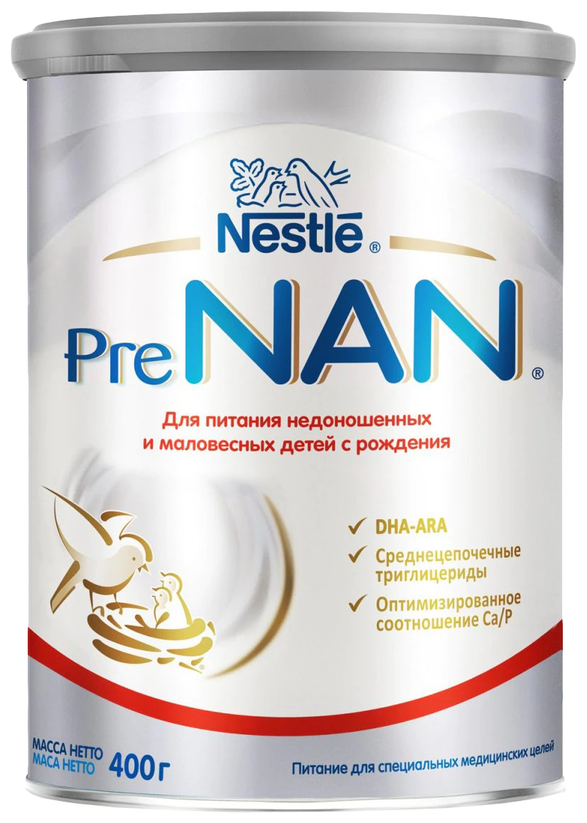 

Смесь для недоношенных и маловесных детей PreNAN с рождения, 400 г, PreNAN