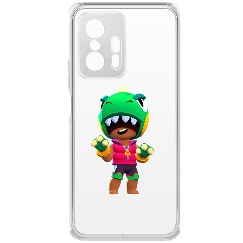 

Чехол-накладка Brawl Stars-Дино Леон для Xiaomi 11T Pro, Прозрачный