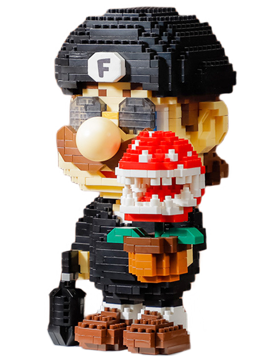 3D конструктор StarFriend Марио в черном костюме Mario (920 деталей, 15 см) ночник starfriend марио звезда лаки стар