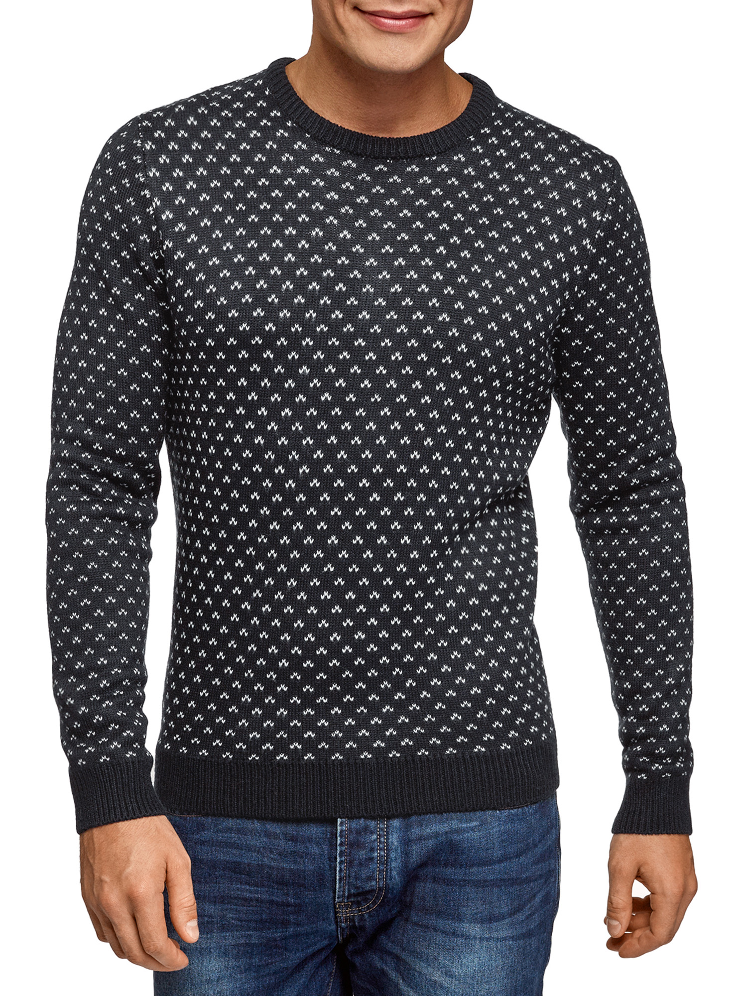 

Джемпер мужской oodji 4L107137M синий XL, 4L107137M