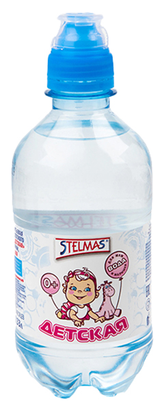 Вода Стэлмас детская питьевая негазированная спорт, 0,33л