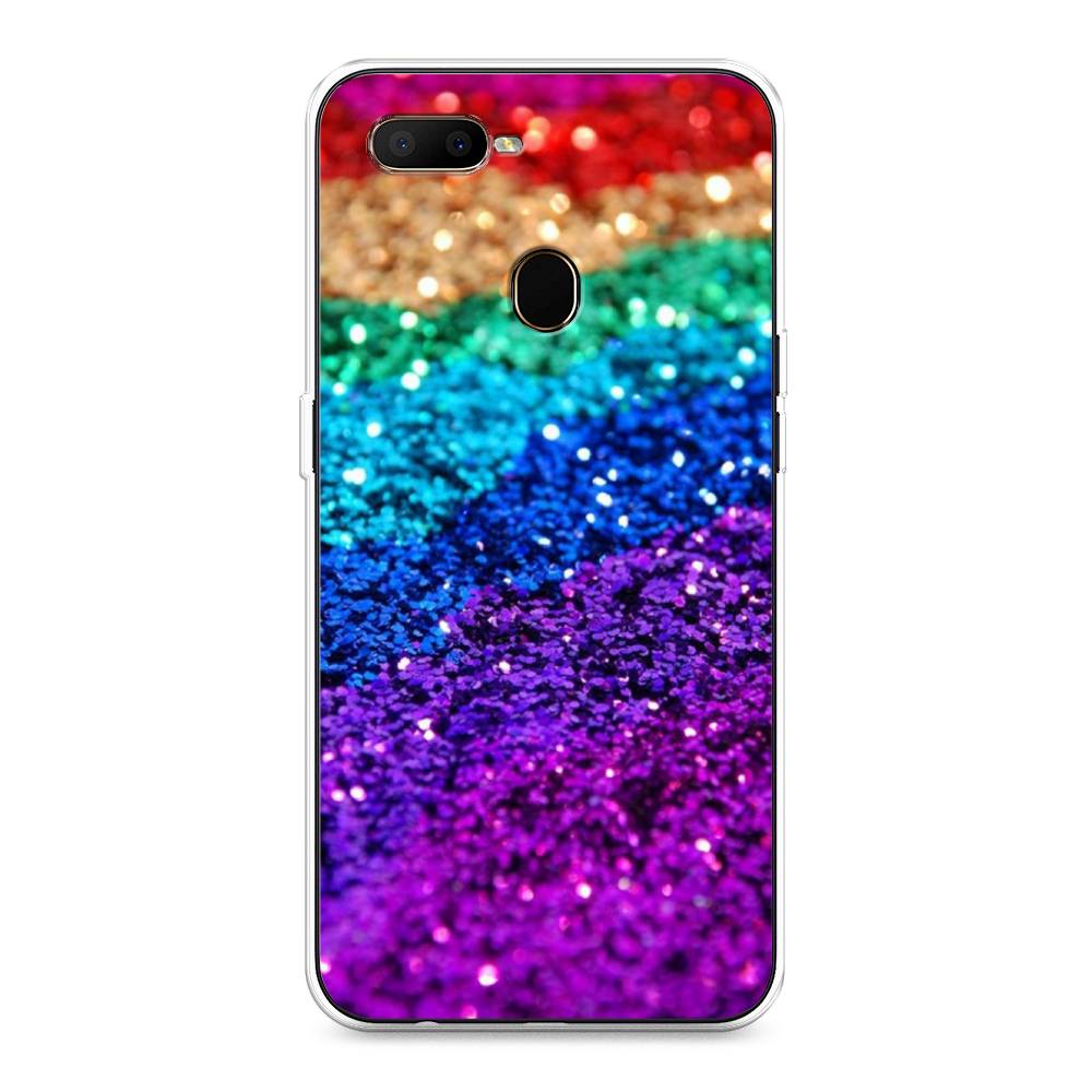 

Чехол Awog на Oppo A5s "Блестящая радуга рисунок", Разноцветный, 252350-3