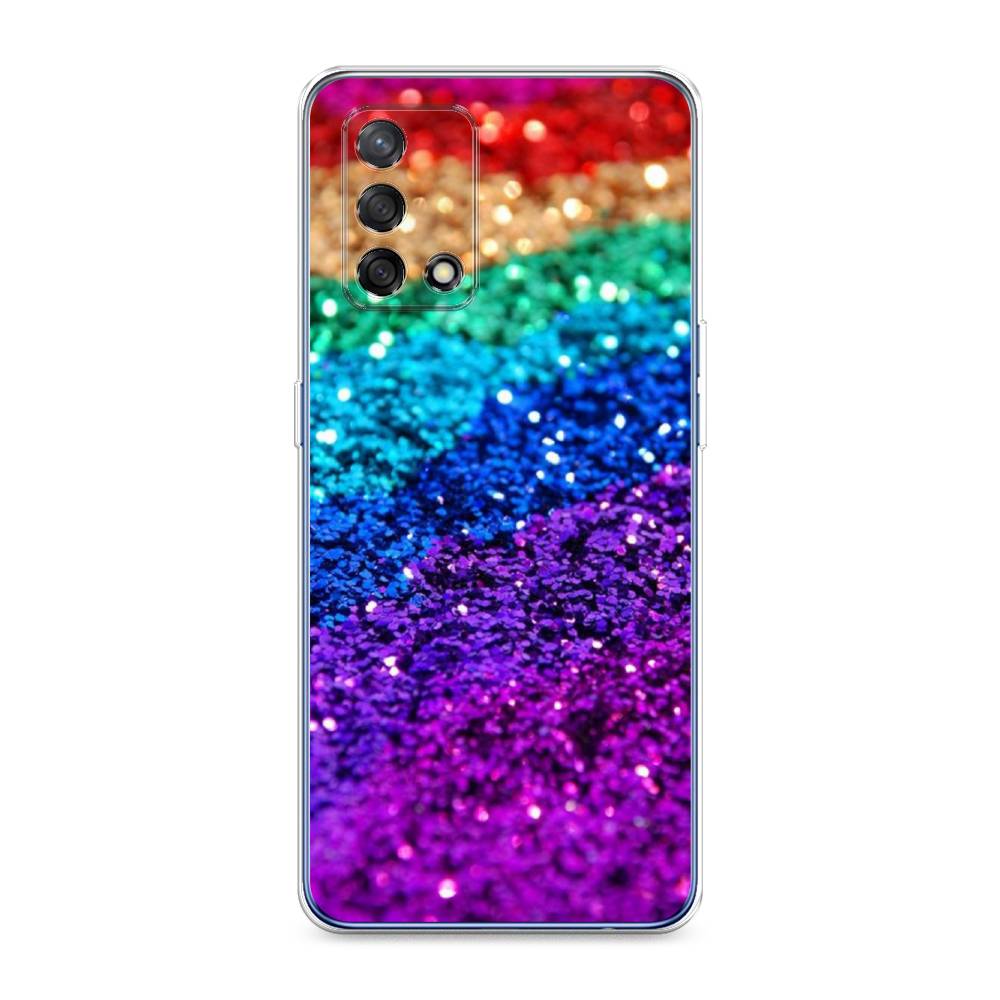 

Чехол Awog на OPPO A74 4G/F19 "Блестящая радуга рисунок", Разноцветный, 256050-3