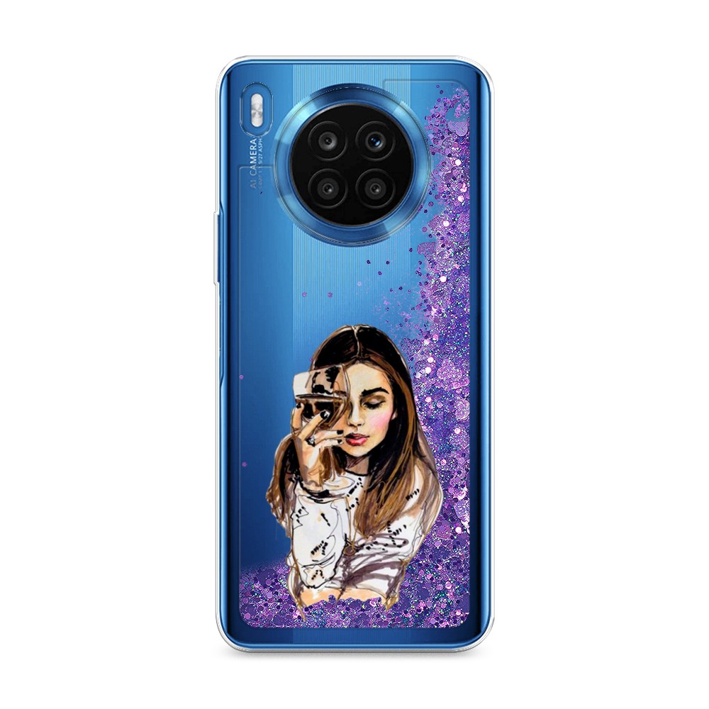 

Чехол Awog на Huawei Nova 8i/Honor 50 lite "Девушка с бокалом", Разноцветный, 6106492-1