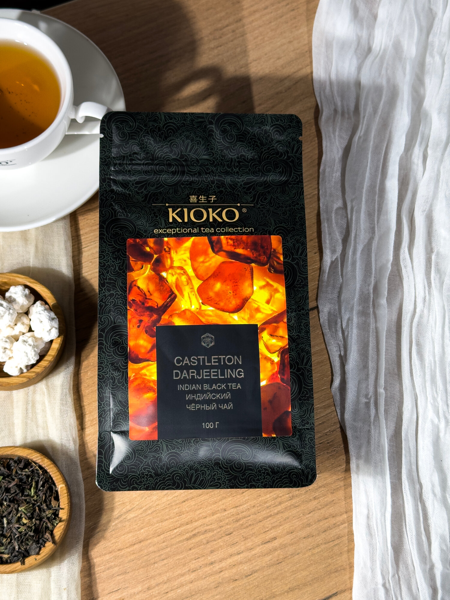 Чай чёрный KIOKO CASTLETON DARJEELING листовой, 100 г