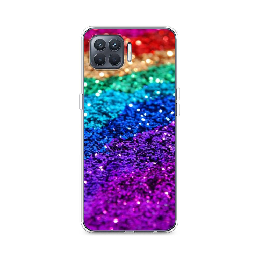 

Чехол Awog на Oppo Reno 4 Lite/A93 "Блестящая радуга рисунок", Разноцветный, 255350-3