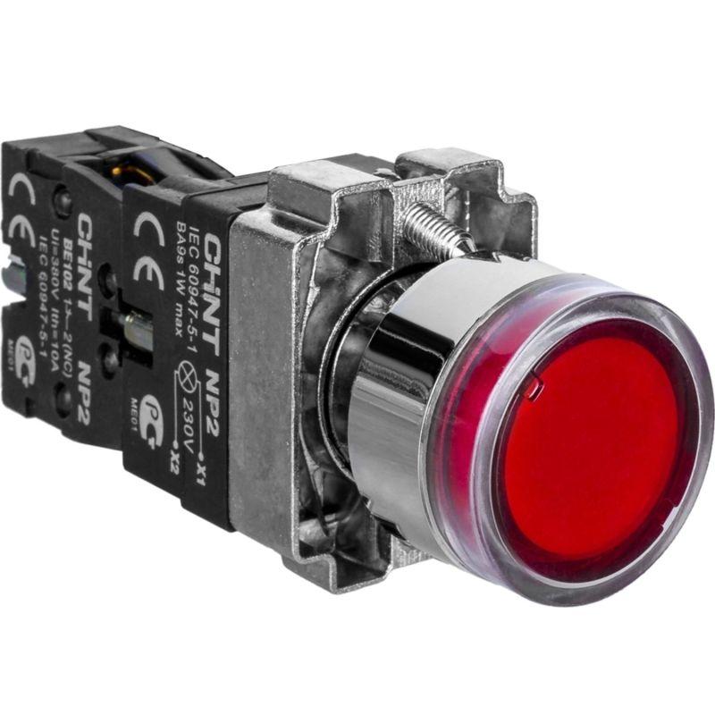 

Кнопка управления NP2-BW3461 1НО красн. AC/DC 230В(LED) IP40 (R) CHINT 574080, Красный