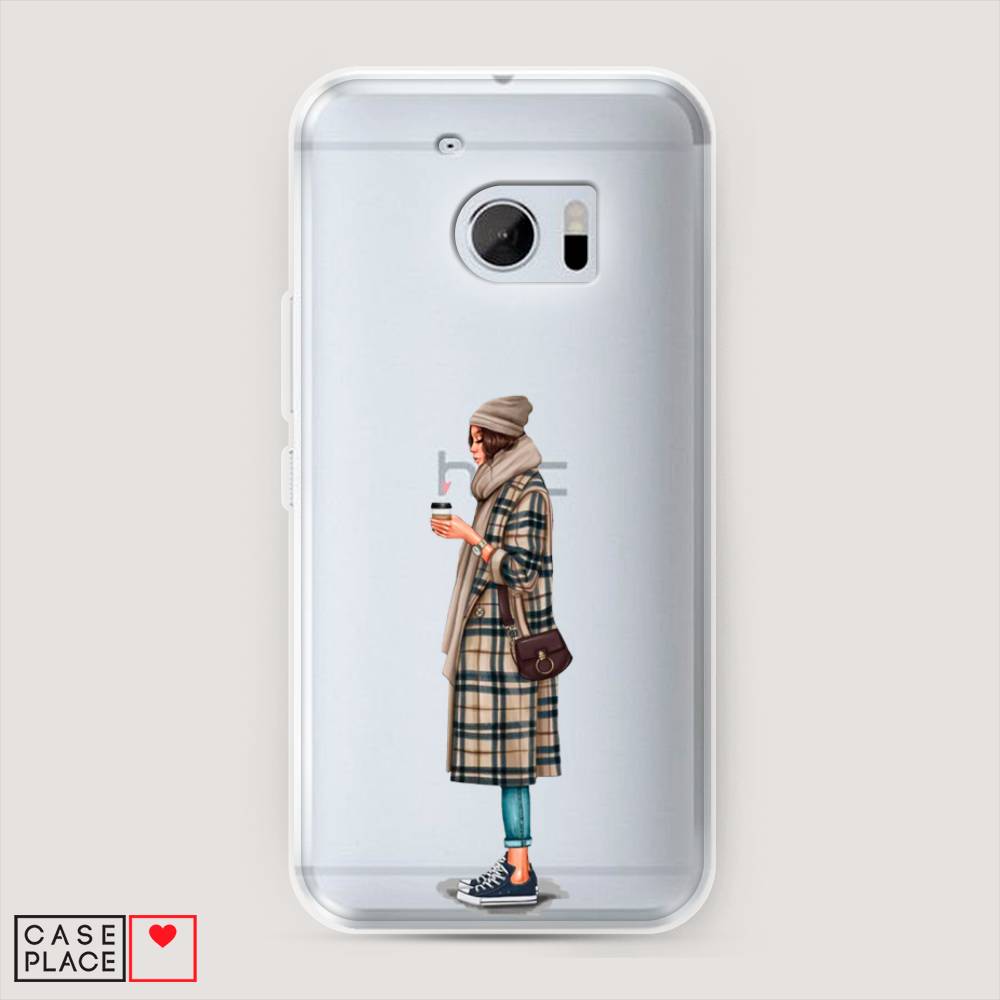 

Чехол на HTC One M10 (HTC 10) "Утренний кофе", Коричневый;бежевый, 101950-6