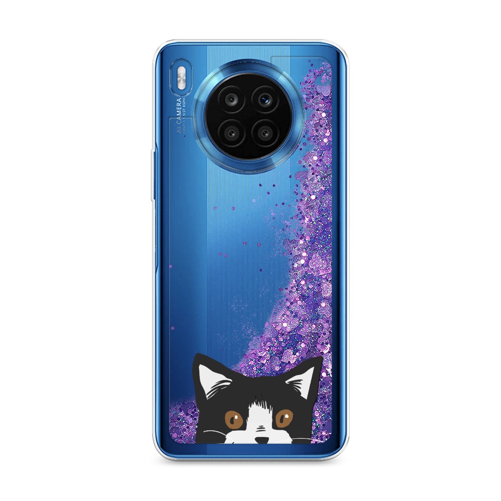 

Чехол Awog на Huawei Nova 8i/Honor 50 lite "Подглядывающий кот", Разноцветный, 6106492-1