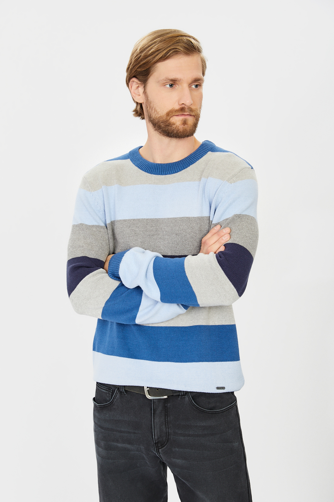 

Джемпер мужской B631508 Baon синий 3XL, B631508