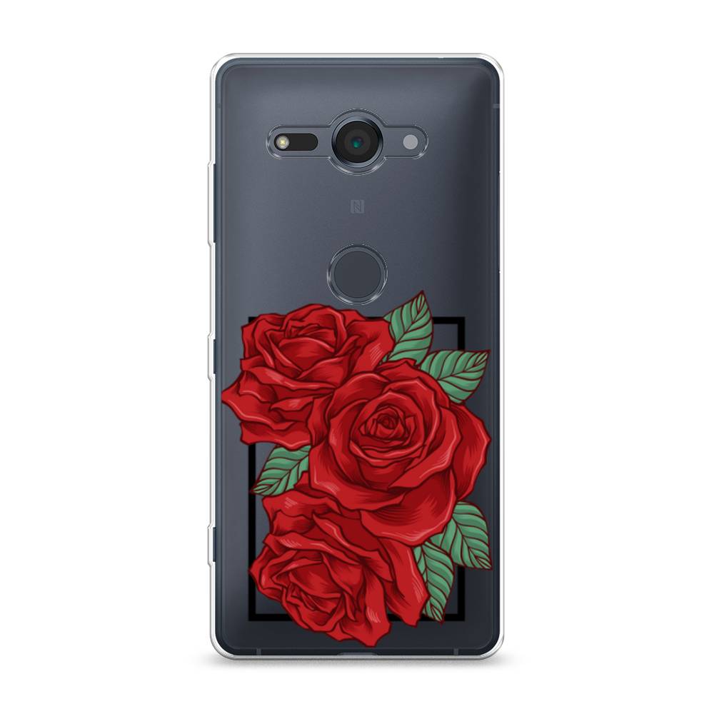 

Чехол на Sony Xperia XZ2 Compact "Три алые розы", Красный, 52950-2