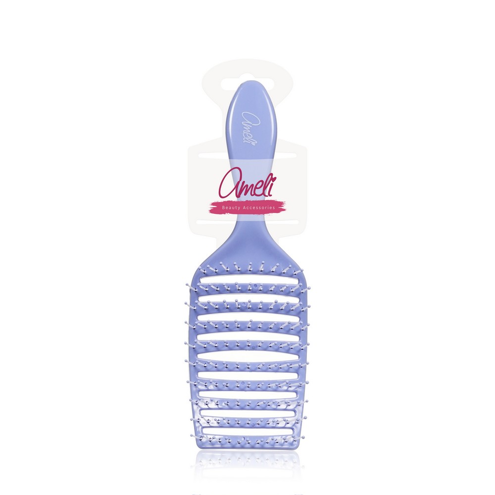 Расческа-лодочка для волос Ameli вентиляционная фиолетовая гребень для волос без ручки schroder двойной фиолетовый 1 шт