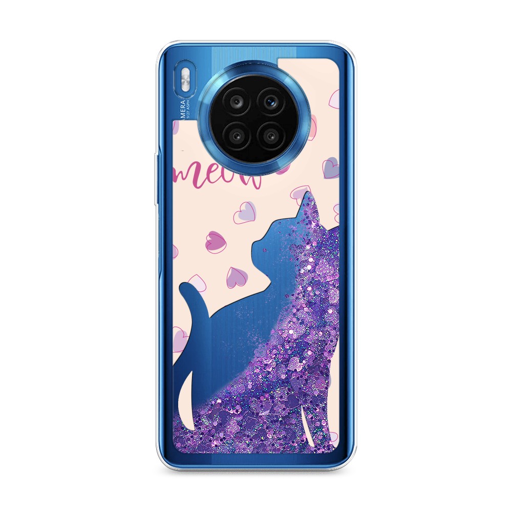 

Чехол Awog на Huawei Nova 8i/Honor 50 lite "Прозрачный кот", Разноцветный, 6106492-1