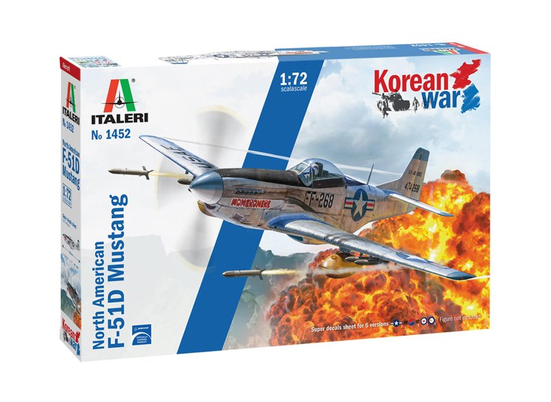 фото Сборная модель italeri 1/72 самолет north american f-51d mustang korean war 1452