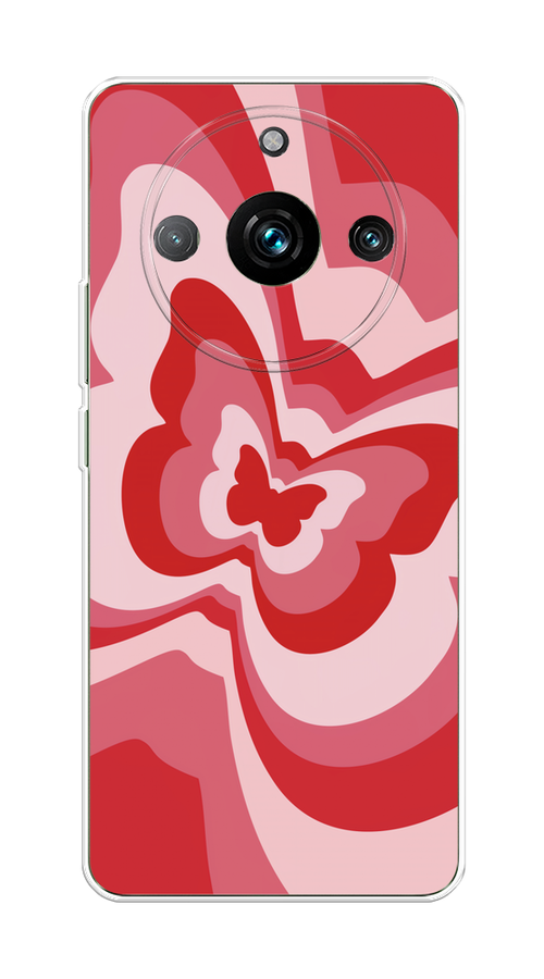 

Чехол Homey на Realme 11 Pro "Бабочка в стиле хиппи", Красный;розовый, 2514250-1