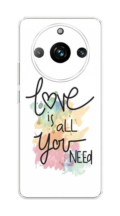 

Чехол Homey на Realme 11 Pro "Love is all you need", Белый;черный;зеленый, 2514250-1