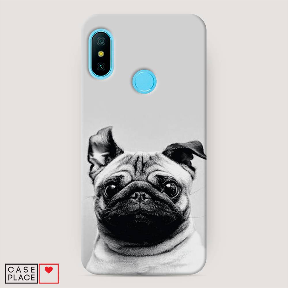 

Пластиковый чехол "Ушастый мопс" на Xiaomi Mi A2 Lite, 34220-1