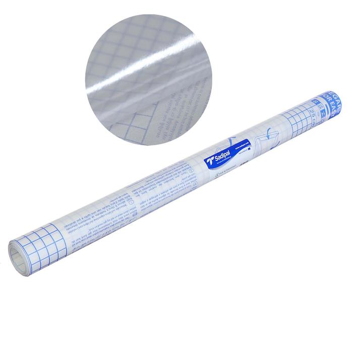 Плёнка самокл прозрачн бесцветная для книг и учебников, 0.45 х 2.0 м, 50 мкм, Sadipal