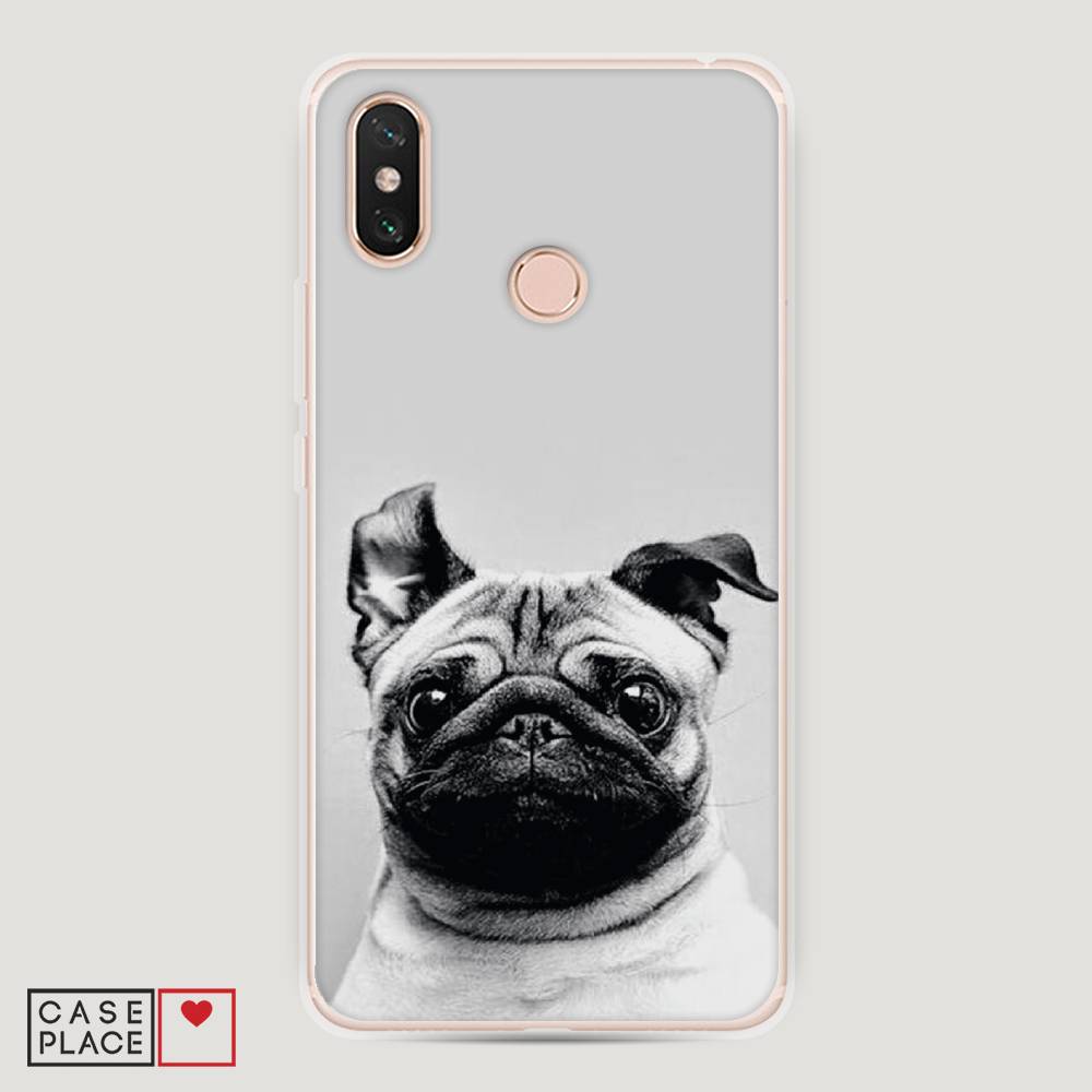 

Пластиковый чехол "Ушастый мопс" на Xiaomi Mi Max 3