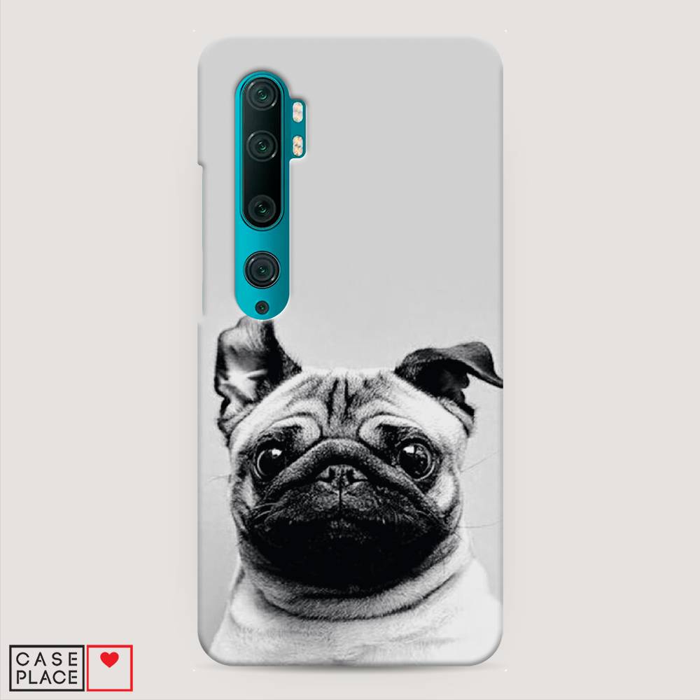 

Пластиковый чехол "Ушастый мопс" на Xiaomi Mi Note 10, 37320-1