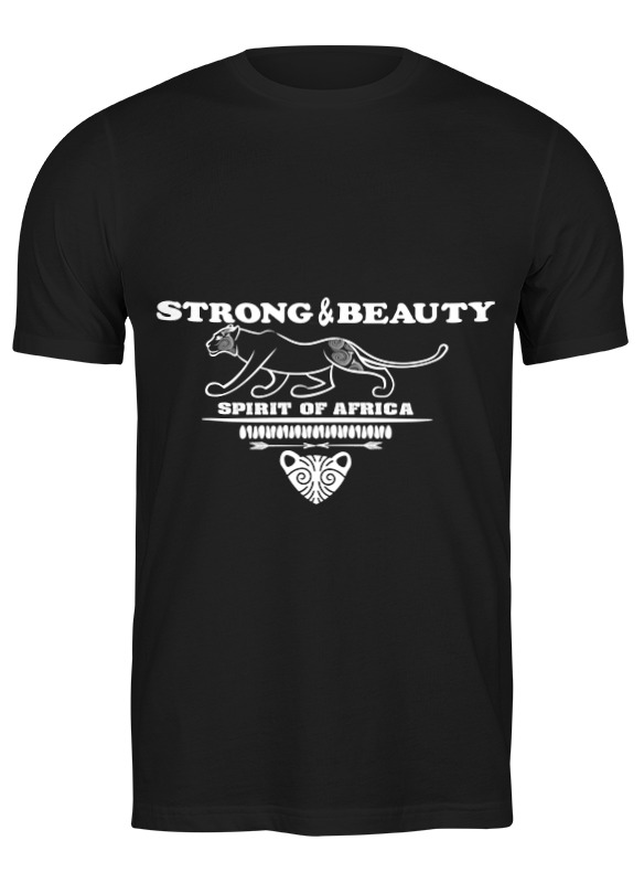 

Футболка мужская Printio Strong & beauty черная 2XL, Черный, Strong & beauty