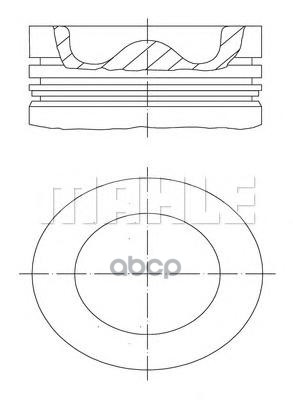 

Поршень Mahle/Knecht 009 99 00 d135 R6