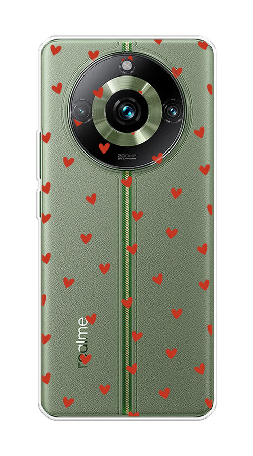 

Чехол Homey на Realme 11 Pro "Red hearts", Красный;прозрачный, 2514250-1