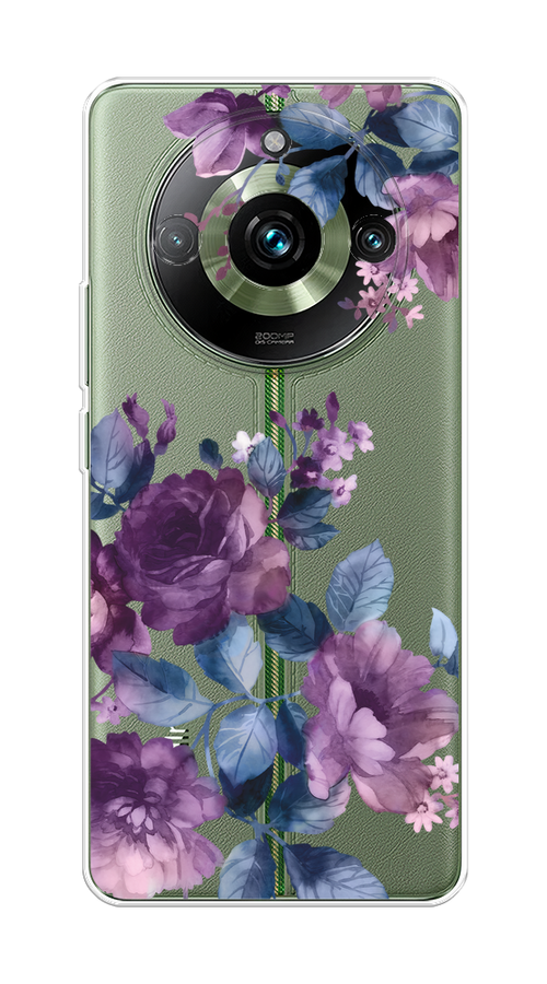 

Чехол Homey на Realme 11 Pro "Purple Blossoms", Синий;фиолетовый, 2514250-1