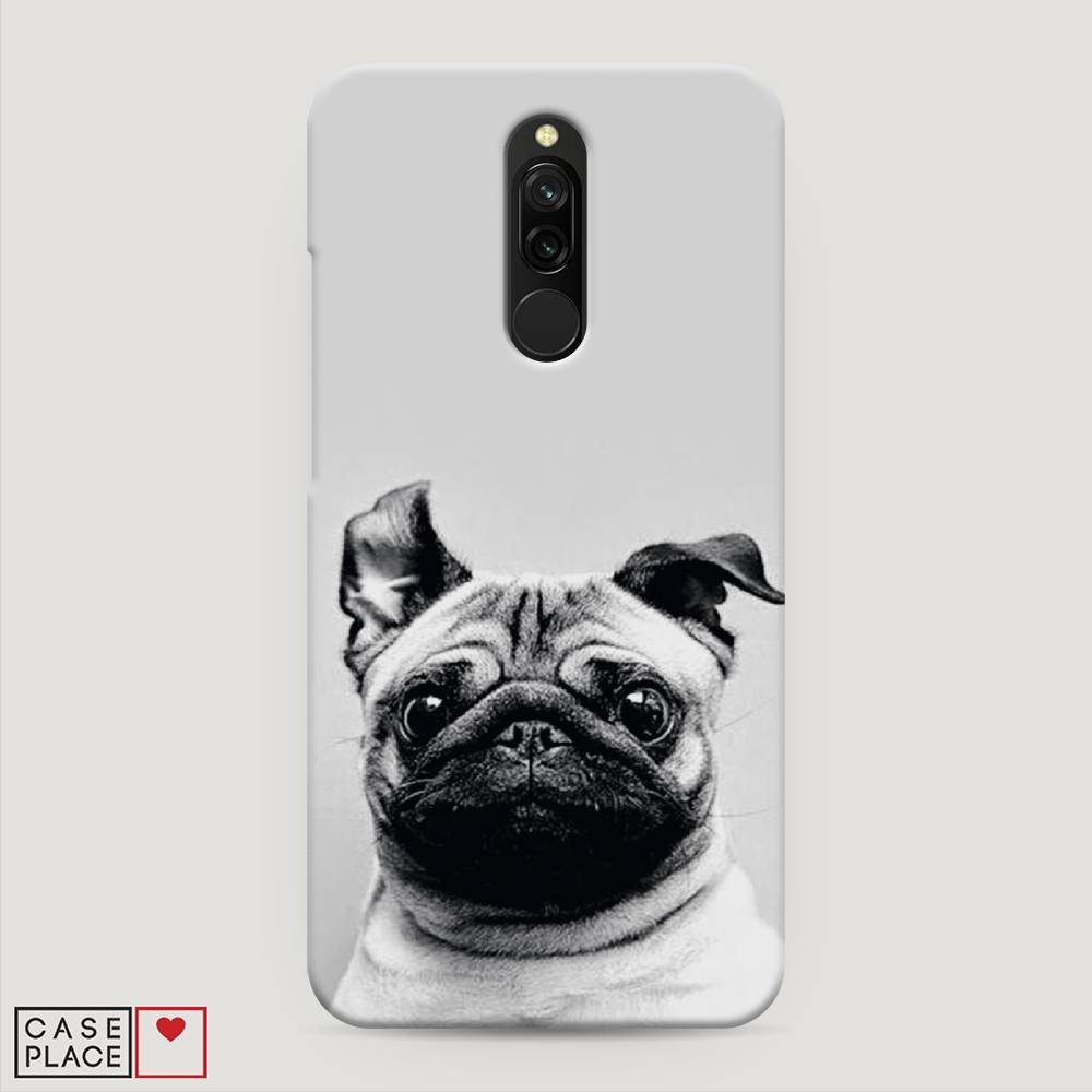 

Пластиковый чехол "Ушастый мопс" на Xiaomi Redmi 8, 37120-1
