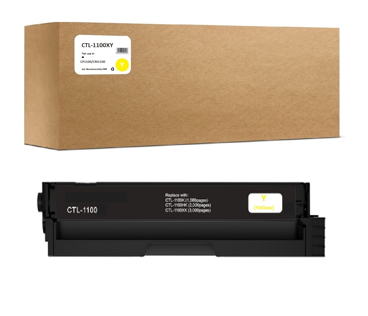 

Картридж OEM CTL-1100XY для Pantum CP1100/CM1100 2.3K Yellow Compatible, Желтый, OEM CTL-1100XY