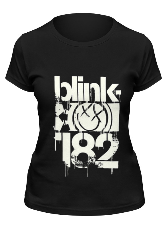 

Футболка женская Printio Blink-182 smile черная XL, Черный, Blink-182 smile