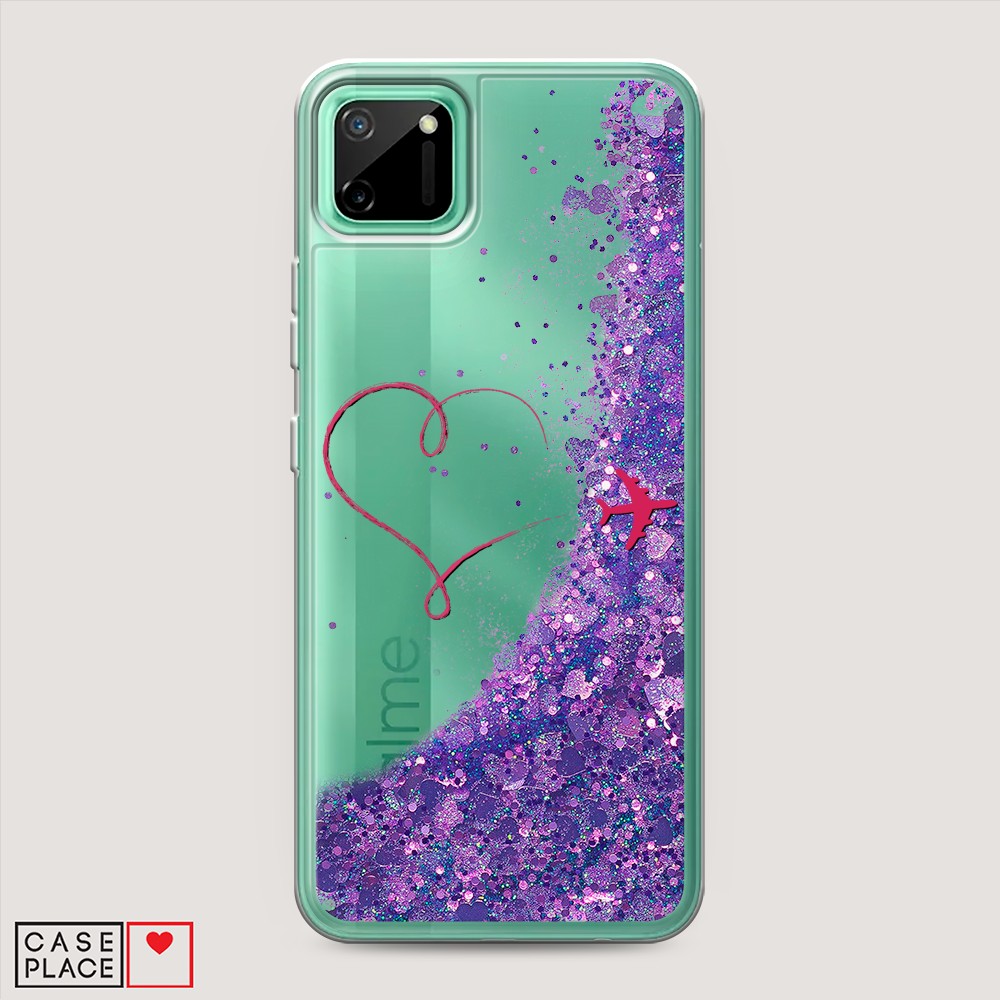 

Чехол Awog на Realme C11 2020 "Сердце и самолет", Разноцветный, 253892-1