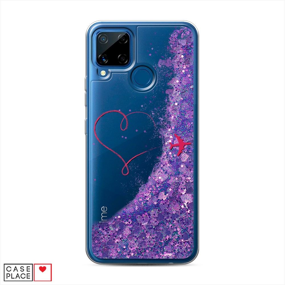 

Чехол Awog на Realme C15 "Сердце и самолет", Разноцветный, 255092-1
