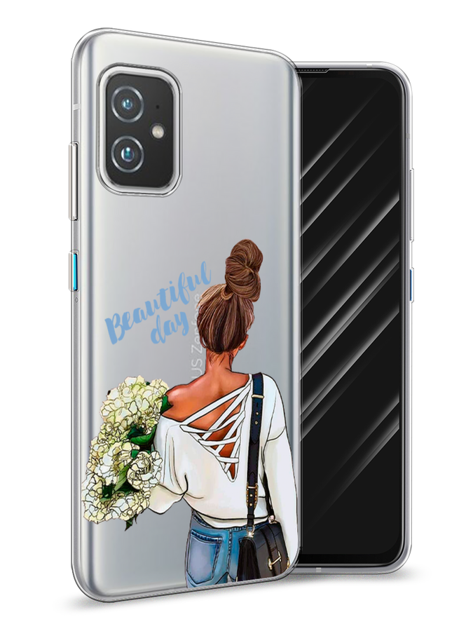 

Чехол Awog на Asus ZenFone 8 "Beautiful day vector", Коричневый;белый;зеленый, 44450-6