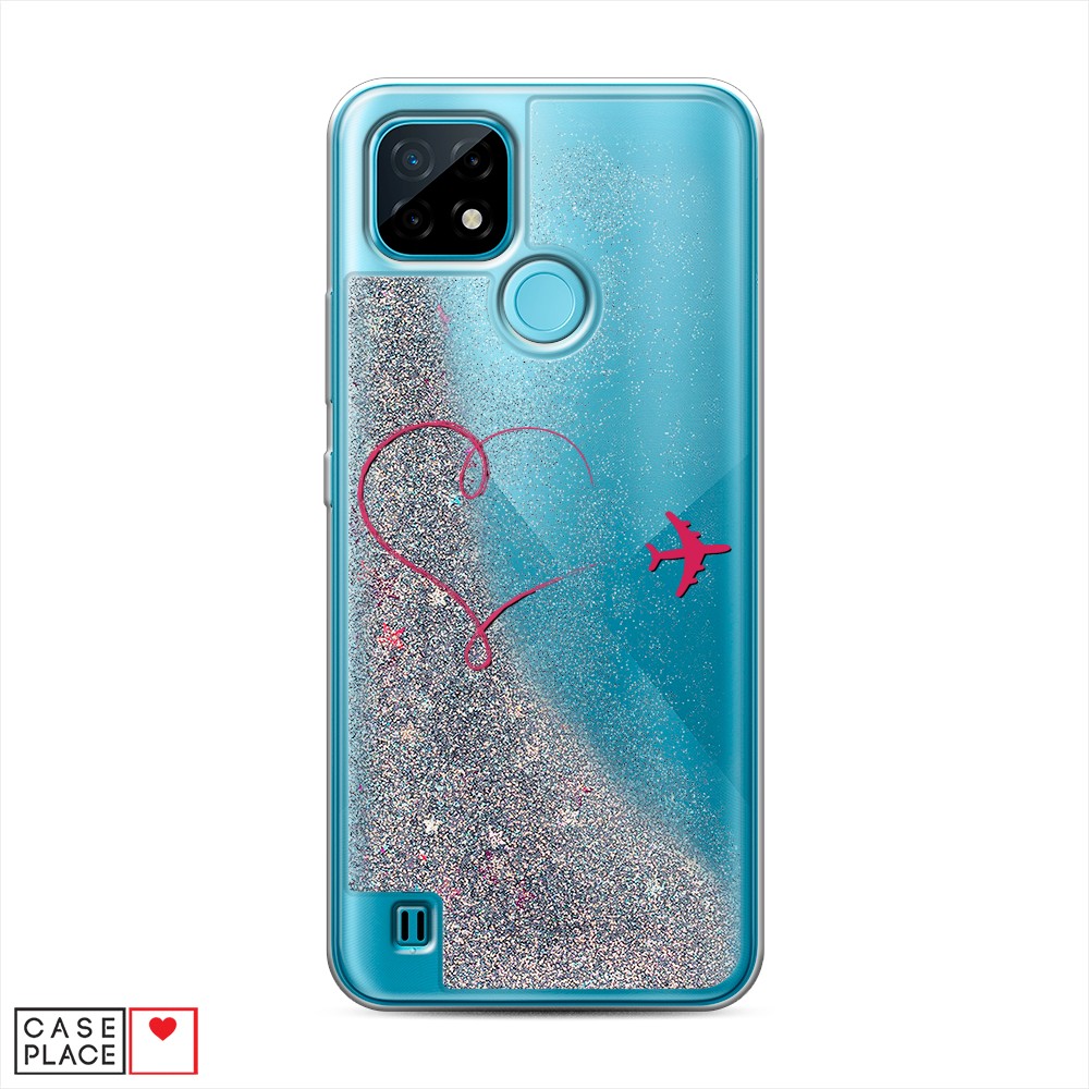 

Чехол Awog на Realme C21 "Сердце и самолет", Разноцветный, 254991-1