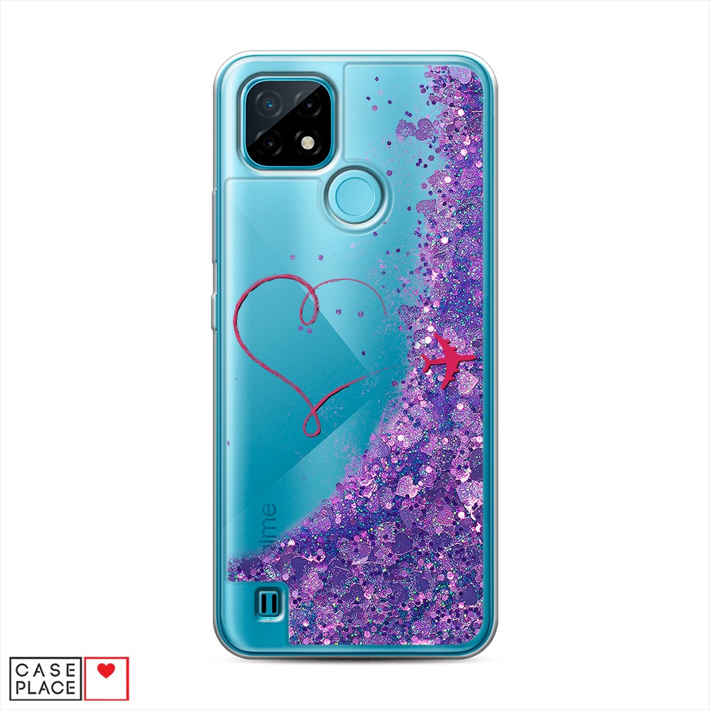 

Чехол Awog на Realme C21 "Сердце и самолет", Разноцветный, 254992-1