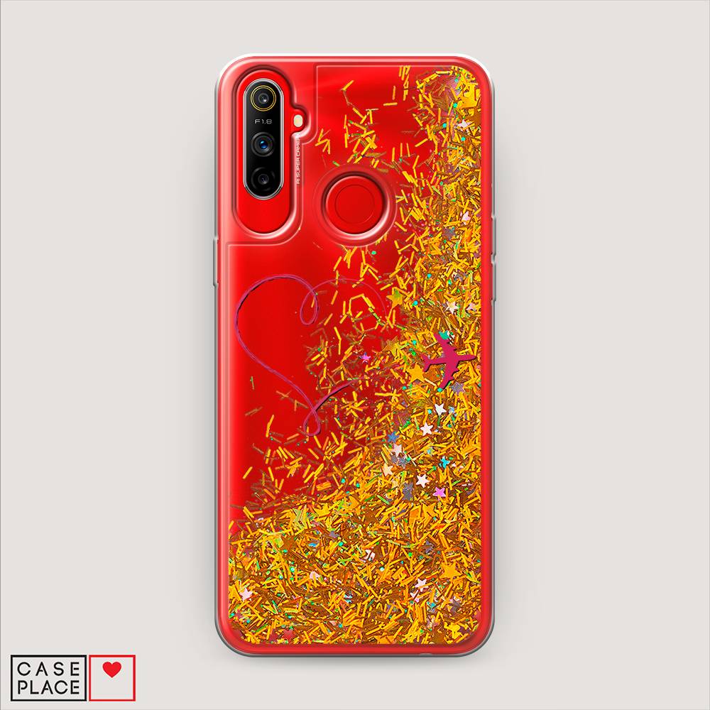 

Чехол Awog на Realme C3 "Сердце и самолет", Разноцветный, 253090-1