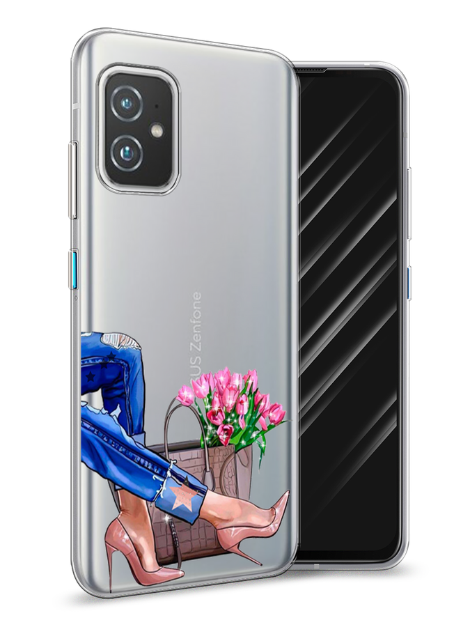 

Чехол Awog на Asus ZenFone 8 "Каблучки", Голубой;коричневый;розовый, 44450-7