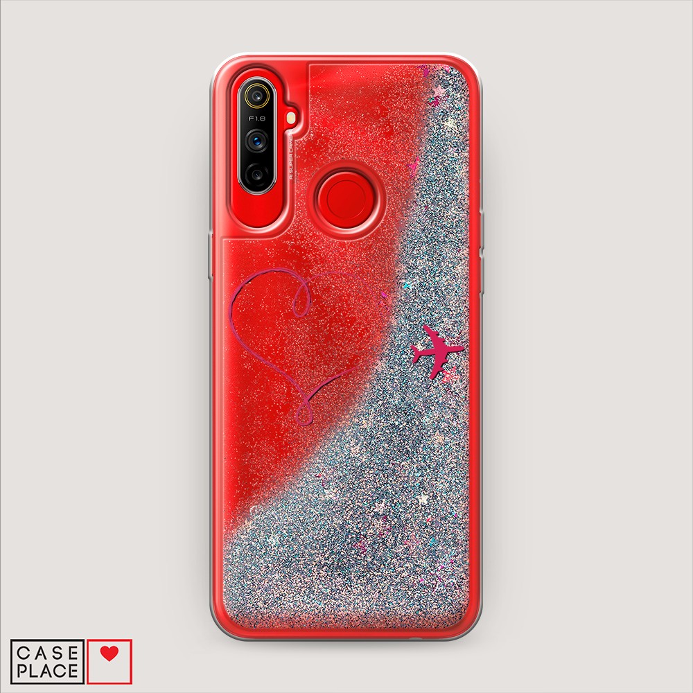 

Чехол Awog на Realme C3 "Сердце и самолет", Разноцветный, 253091-1