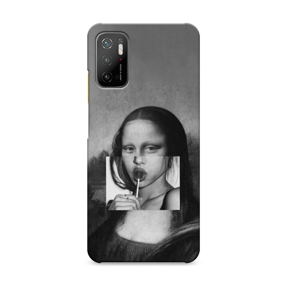 

Пластиковый чехол "Mona Lisa sucking lollipop" на Xiaomi Poco M3 Pro, 311020-7